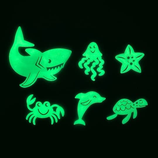 Sea Creatures Glow-in-the-Dark Stickers by Creatology&#x2122;